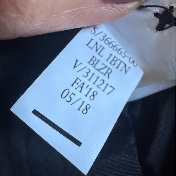 Banana Republic Long & Lean black white plaid Blazer single button 10 tall - Picture 3 of 10